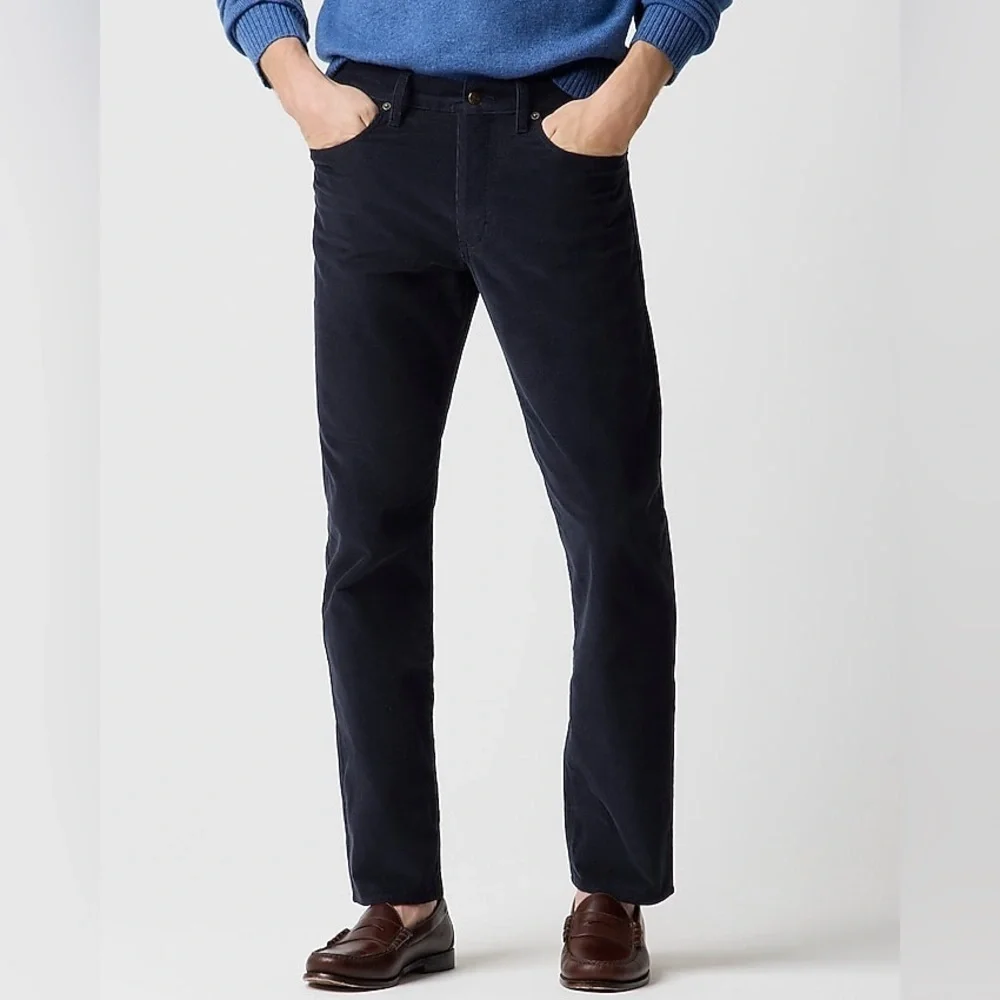 J. Crew Men’s The Sutton Corduroy Navy Blue Pants Size 29x32
